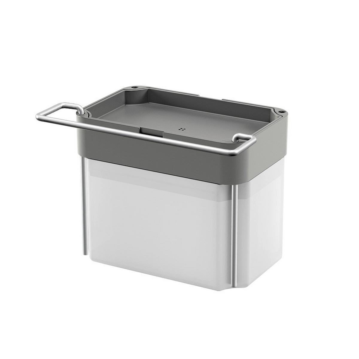 Spülorganizer Sponge-Tex 17x12x22 cm Kunststoff - Grau, Basics, Kunststoff (17/12/22cm) - Metaltex