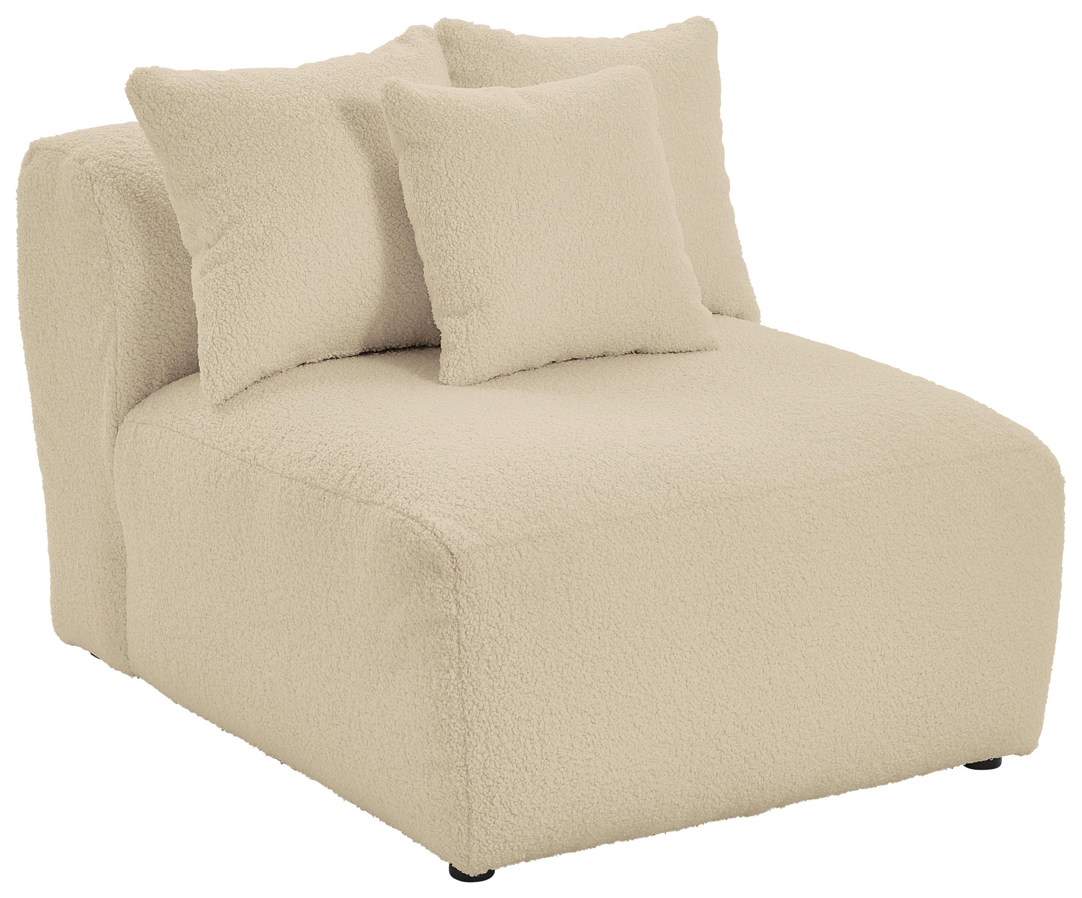 Modul Sofa Bloom B: 85 Cm Beige - Beige, Trend, Textil (85/70/122cm) - Livetastic