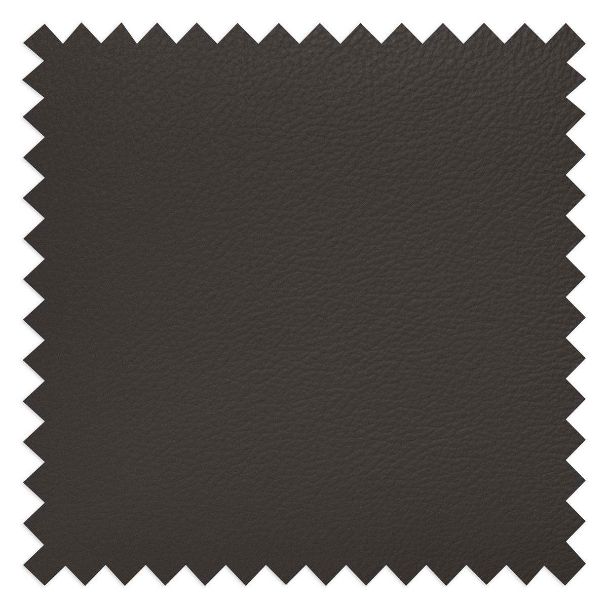 Ecksofa Note New Teilleder Dunkelbraun 244x199 - Dunkelbraun/Schwarz, Design, Leder/Textil (244/199cm) - Livetastic