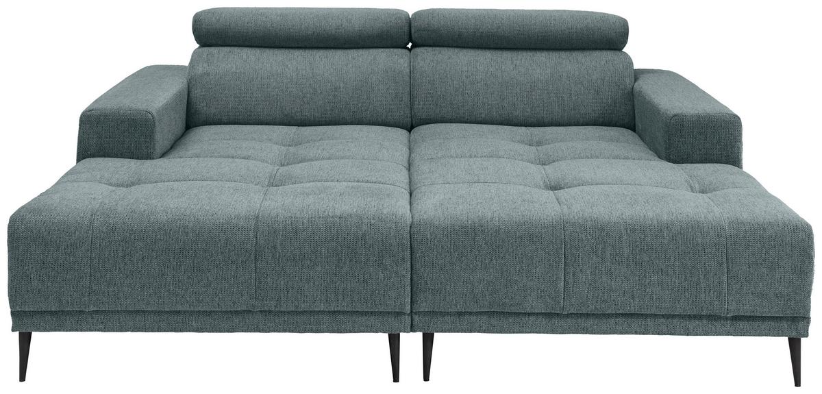 Ecksofa Intera, Mintgrau S: 200x188 Cm - Mintgrau/Schwarz, KONVENTIONELL, Textil (200/188cm) - Livetastic
