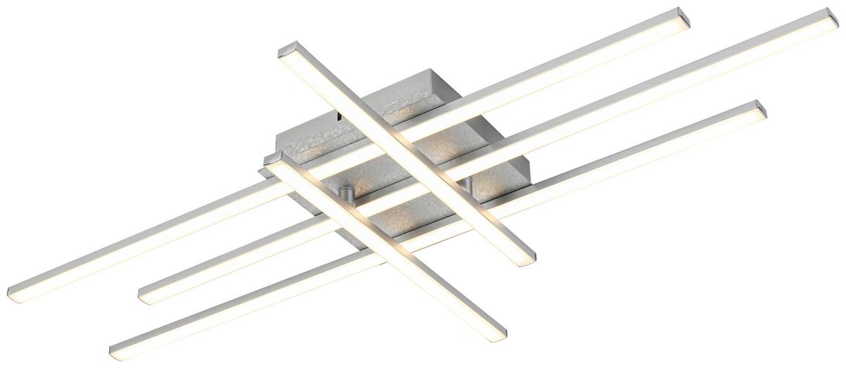 LED-Deckenleuchte Cindy - Silberfarben, Basics, Kunststoff/Metall (40/69/6,5cm) - Luca Bessoni