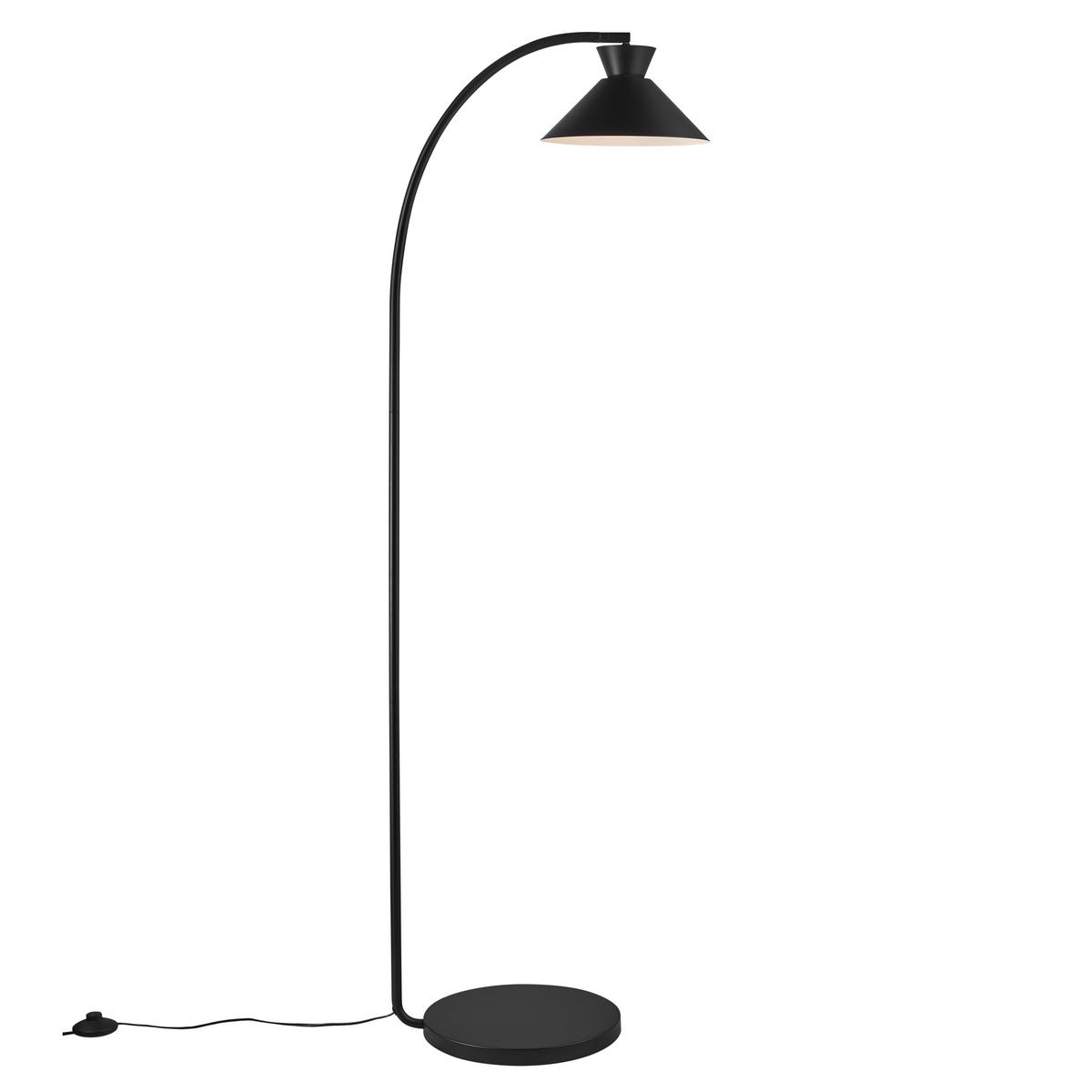 Stehleuchte Dial Schwarz D: 25 cm - Schwarz, Design, Metall (25/150cm) - Nordlux