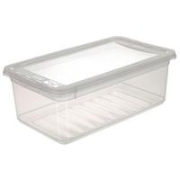Aufbewahrungsbox Bea M. Deckel Kunststoff 33x19,5x12 Cm - Transparent, KONVENTIONELL, Kunststoff (33/19,5/12cm) - Homezone