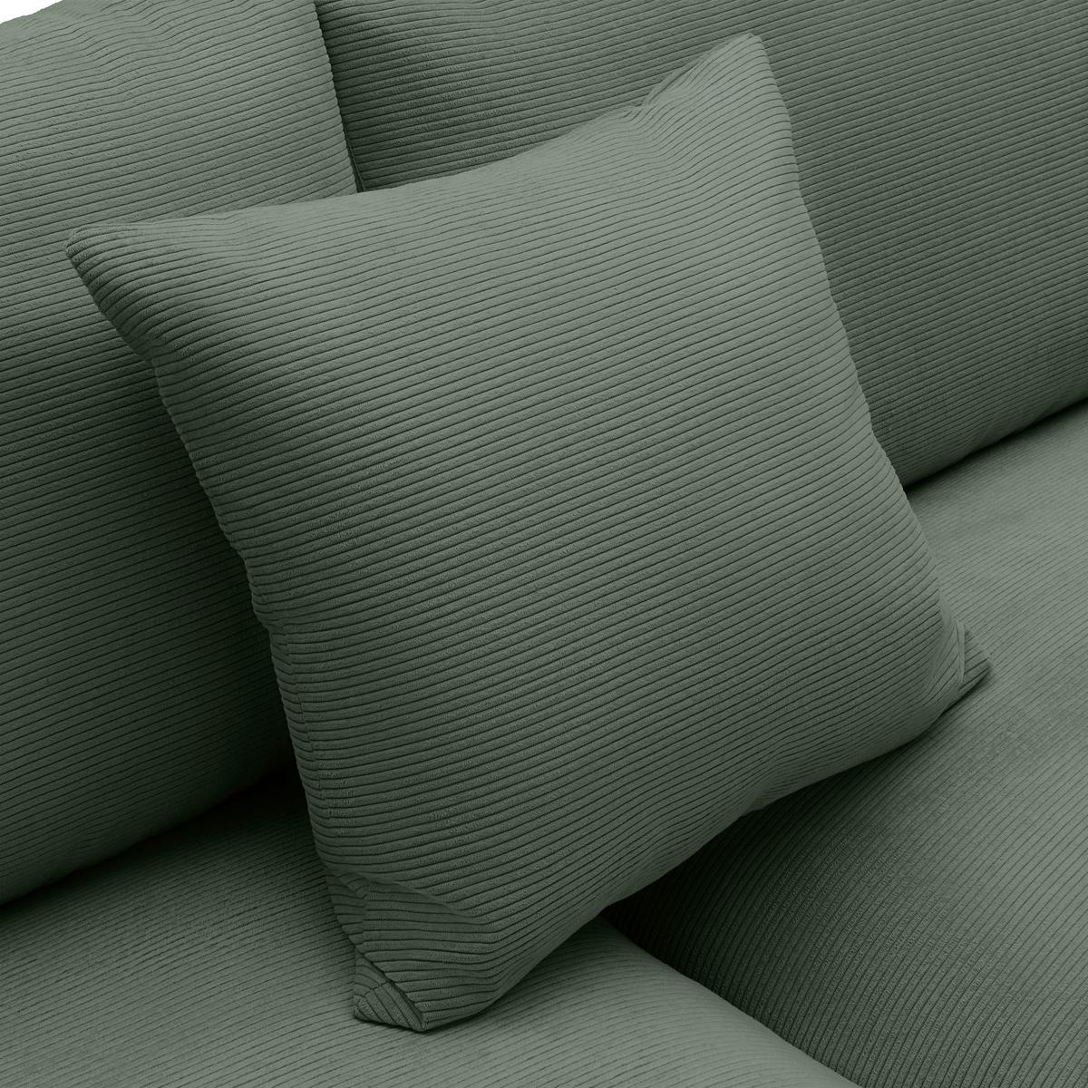 Rohová sedačka PEDRO, pravá, světle zelená - černá/světle zelená, Moderní, textil/plast (300/190cm) - Mömax