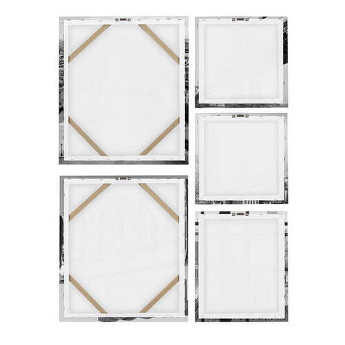 Leinwandbild 119190 Stadt -Motiv Schwarz, Weiß, 60x80 Cm - Schwarz/Weiß, Basics, Wellpappe/Textil (60/80/3cm)