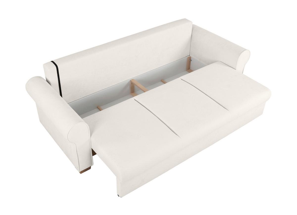 Schlafsofa Arles, Creme 10 B: 240 Cm - Buchefarben/Creme, Design, Textil (240/94/98cm) - MID.YOU