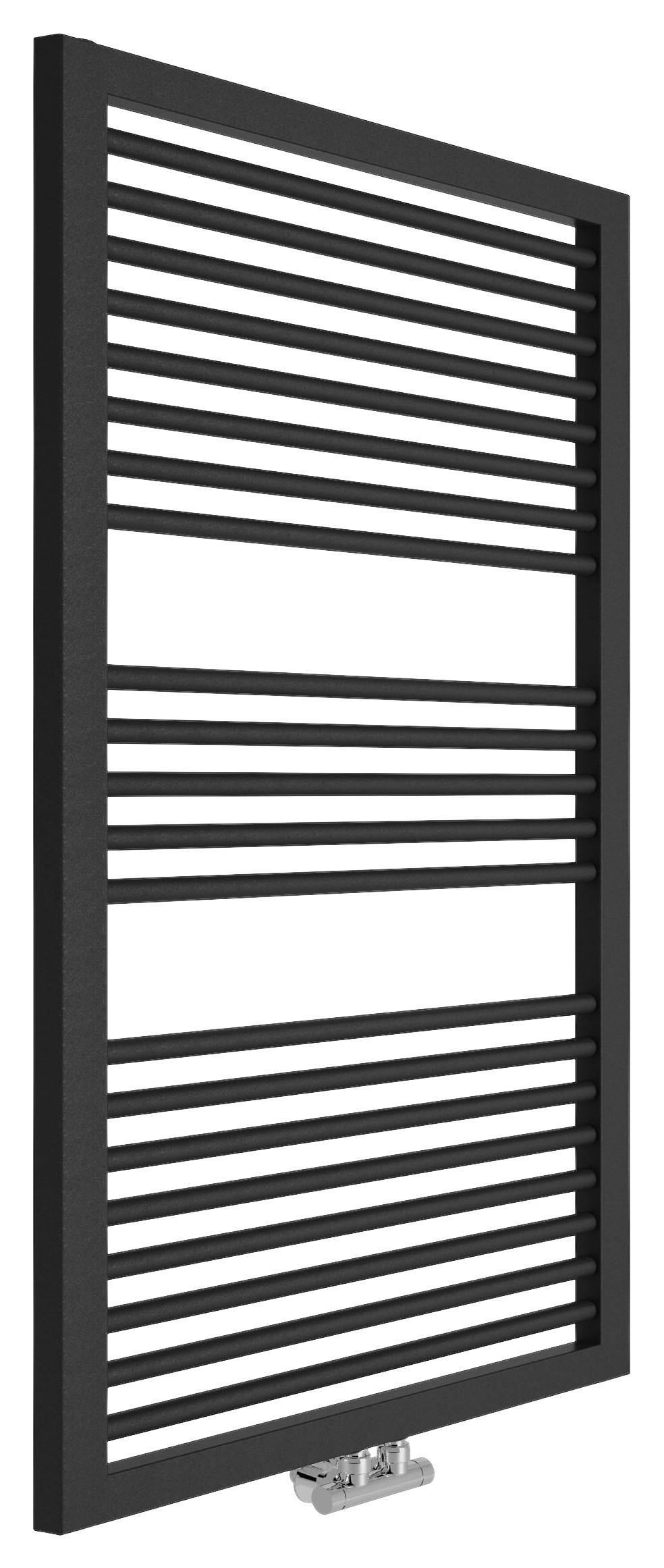 Handtuchheizkörper Rimini BHT: 60x122,8x3 cm Gerade 690 W - Anthrazit, MODERN, Metall (60/122,8/3cm)