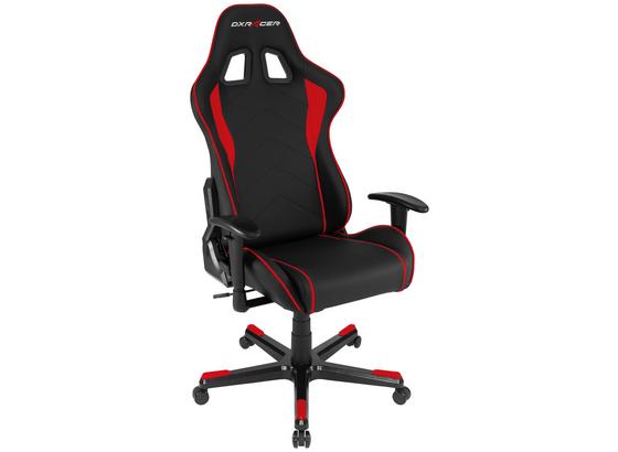 Gamingstuhl DX Racer Formula Schwarz/Rot - Rot/Schwarz, MODERN, Kunststoff/Textil (67/119-128/67cm) - Dxracer Gamingstuhl DX Racer Formula Schwarz/Rot - Rot/Schwarz, MODERN, Kunststoff/Textil (67/119-128/67cm) - Dxracer