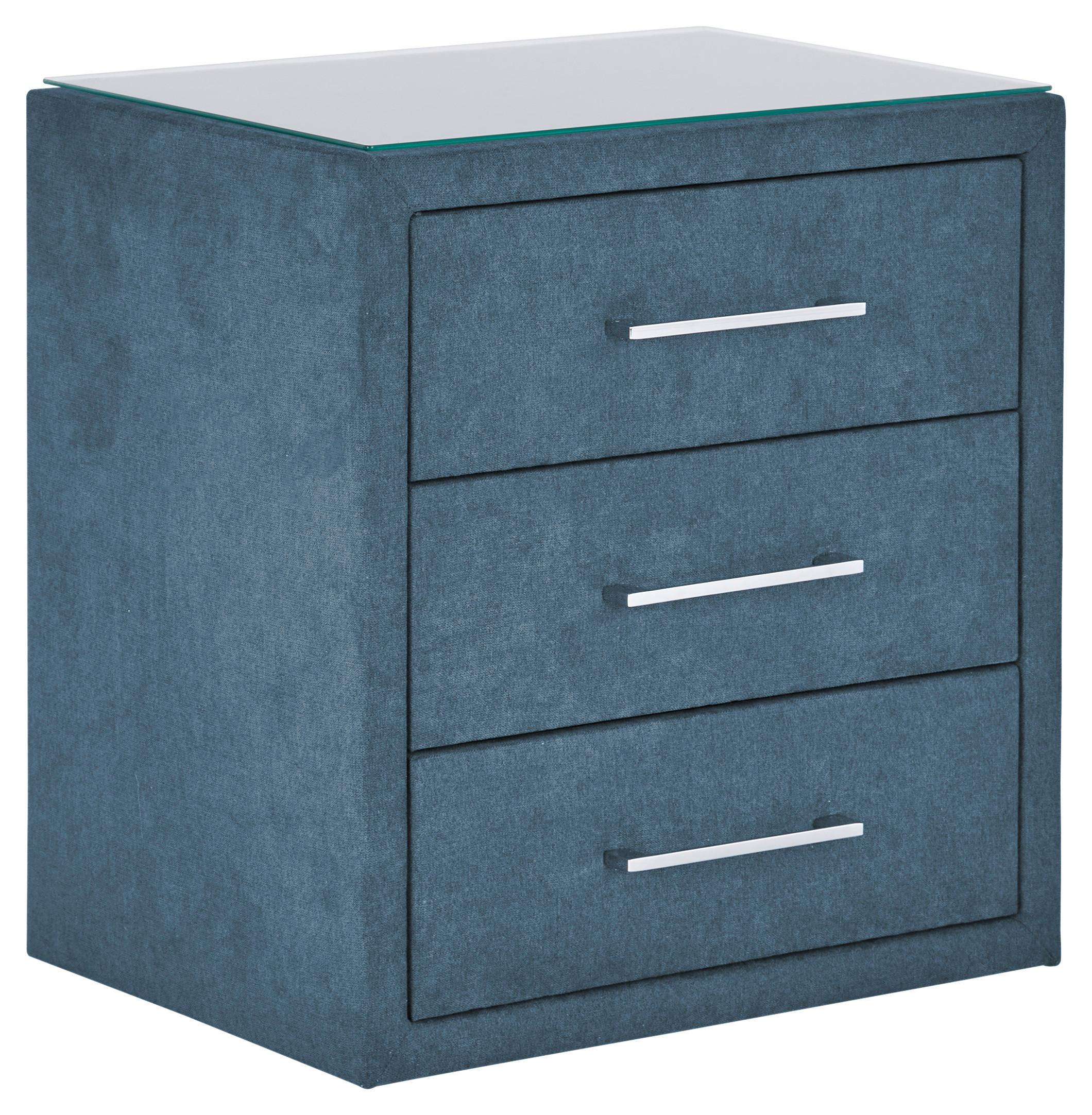 Nachtkästchen Blau H: 60 Cm Kleopatra