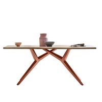 ESSTISCH Braun/Naturfarben L: 200cm - Braun/Naturfarben, MODERN, Holz/Metall (200/100/78,5cm) - MID.YOU