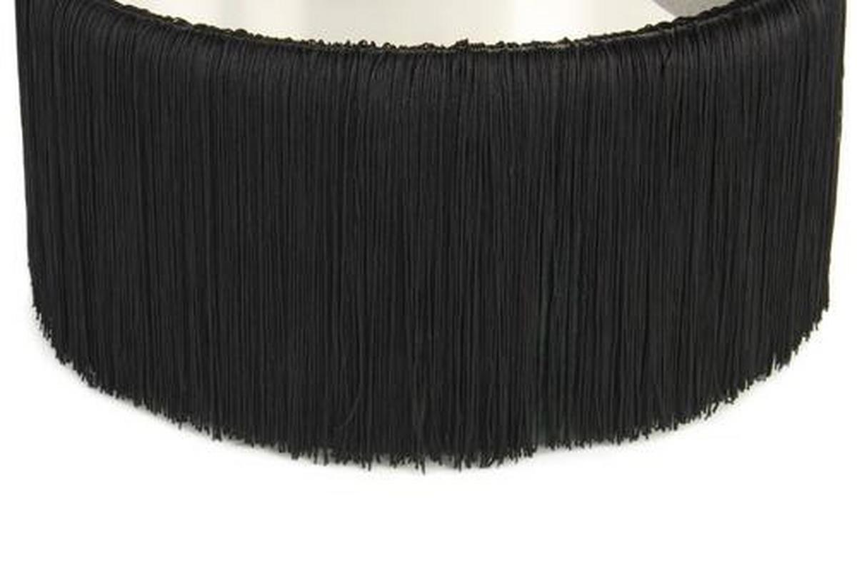Taburet tmavě zelená - černá/barvy stříbra, Basics, kov/kompozitní dřevo (41/44,5/41cm)