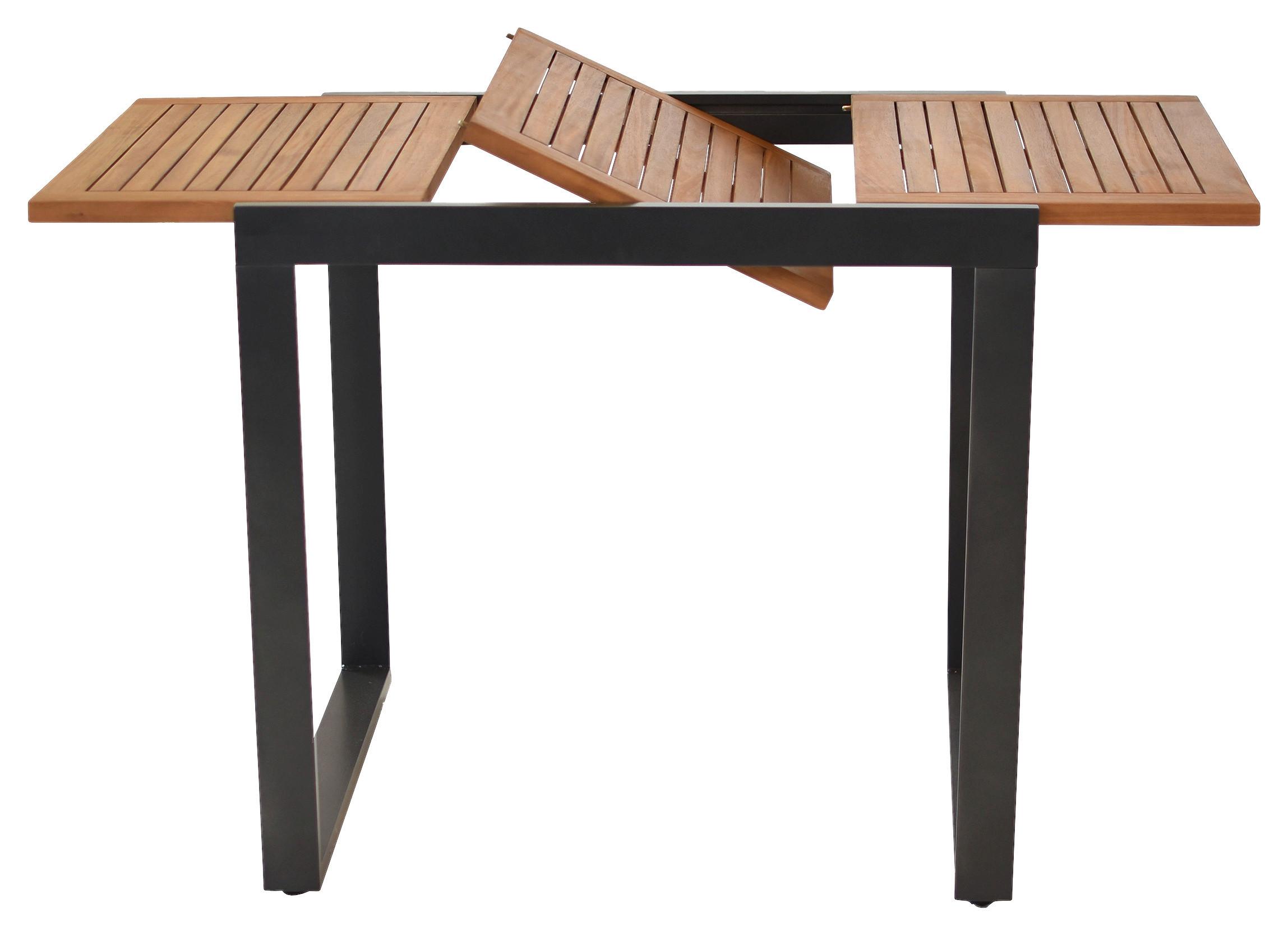 Gartenset Toblino - Graphitfarben/Grau, MODERN, Holz/Textil - Gardenson