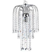 Kristall-hängeleuchte 4698/p - Chromfarben, KONVENTIONELL, Glas/Metall (30/30/100cm)