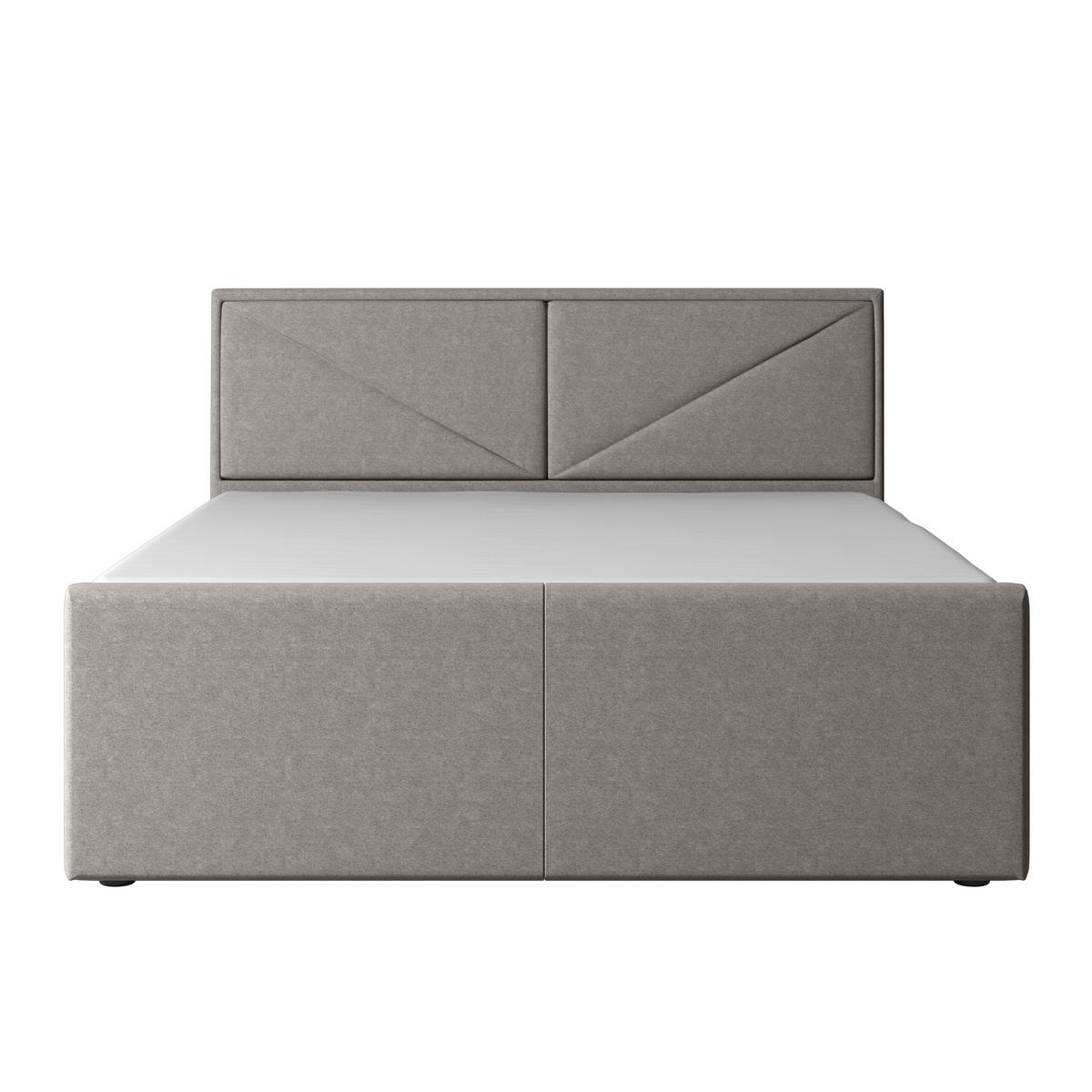 Boxspringbett Mit Bettkasten Lima 180x200 Cm Silberfarben - Silberfarben/Schwarz, MODERN, Karton/Holzwerkstoff (180/200cm) - MID.YOU