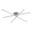 LED STROPNÁ LAMPA SIMON - farby niklu, Konvenčný, kov (101/81/12cm)