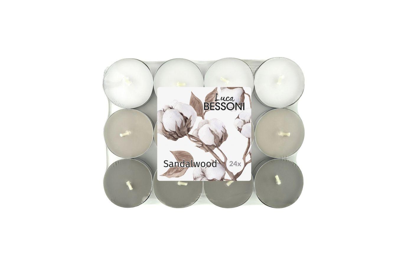 Teelichtset Mareike - Silberfarben/Grau, Basics, Naturmaterialien/Textil - Luca Bessoni
