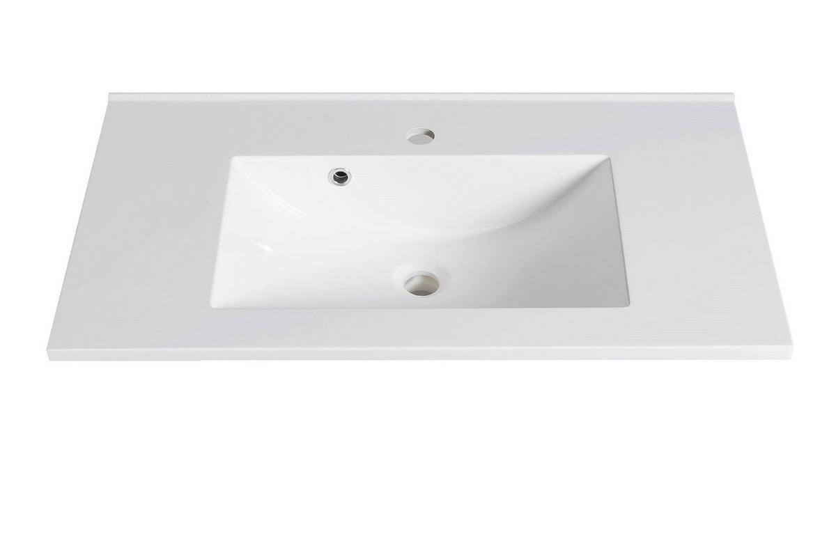 WASCHTISCHKOMBI Verona Grau/Wildeiche B: 100cm - Wildeiche/Weiß, Trend, Holzwerkstoff/Stein (100/54/47cm) - Held