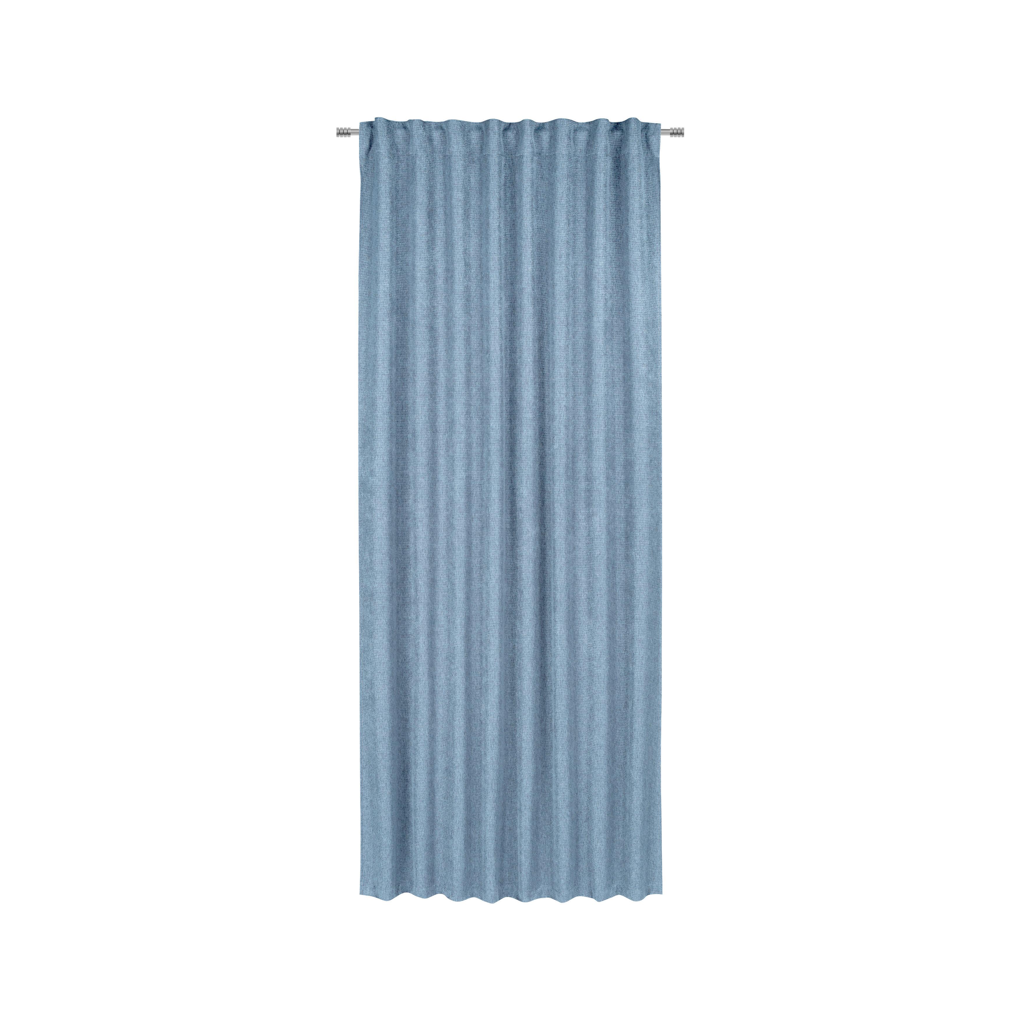 Zatemňovací Záves Valentin, 135/255cm, Modrá - modrá, Konvenčný, textil (135/255cm) - Premium Living