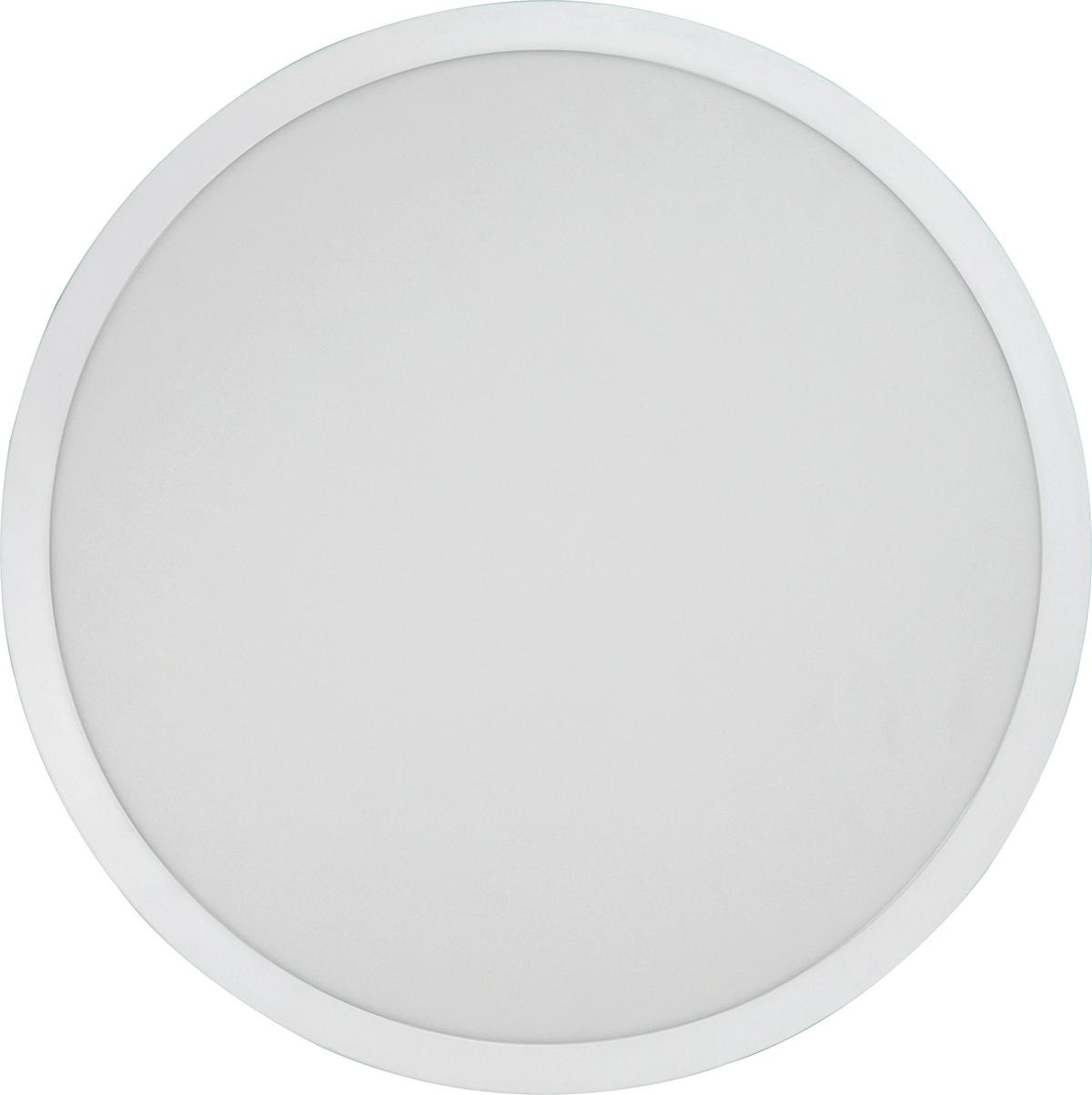 LED-Deckenleuchte Ø 60 cm, mit Farbtemperaturwechsler - Weiß, Basics, Kunststoff/Metall (60/1,5cm)