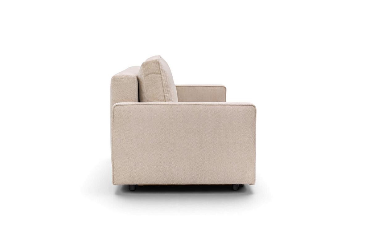 Rozkladacia pohovka NERA, béžová ženilka - béžová, Modern, textil/plast (232/90/100cm)