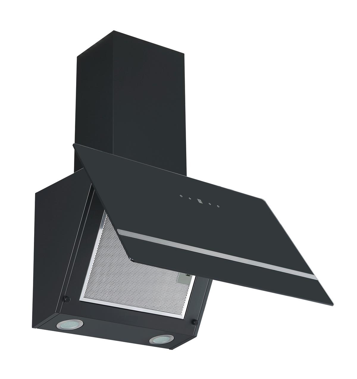 Dunstabzugshaube Schwarz B: 60 Cm - Schwarz, Basics, Glas (60/111.60/29.6cm) - PKM