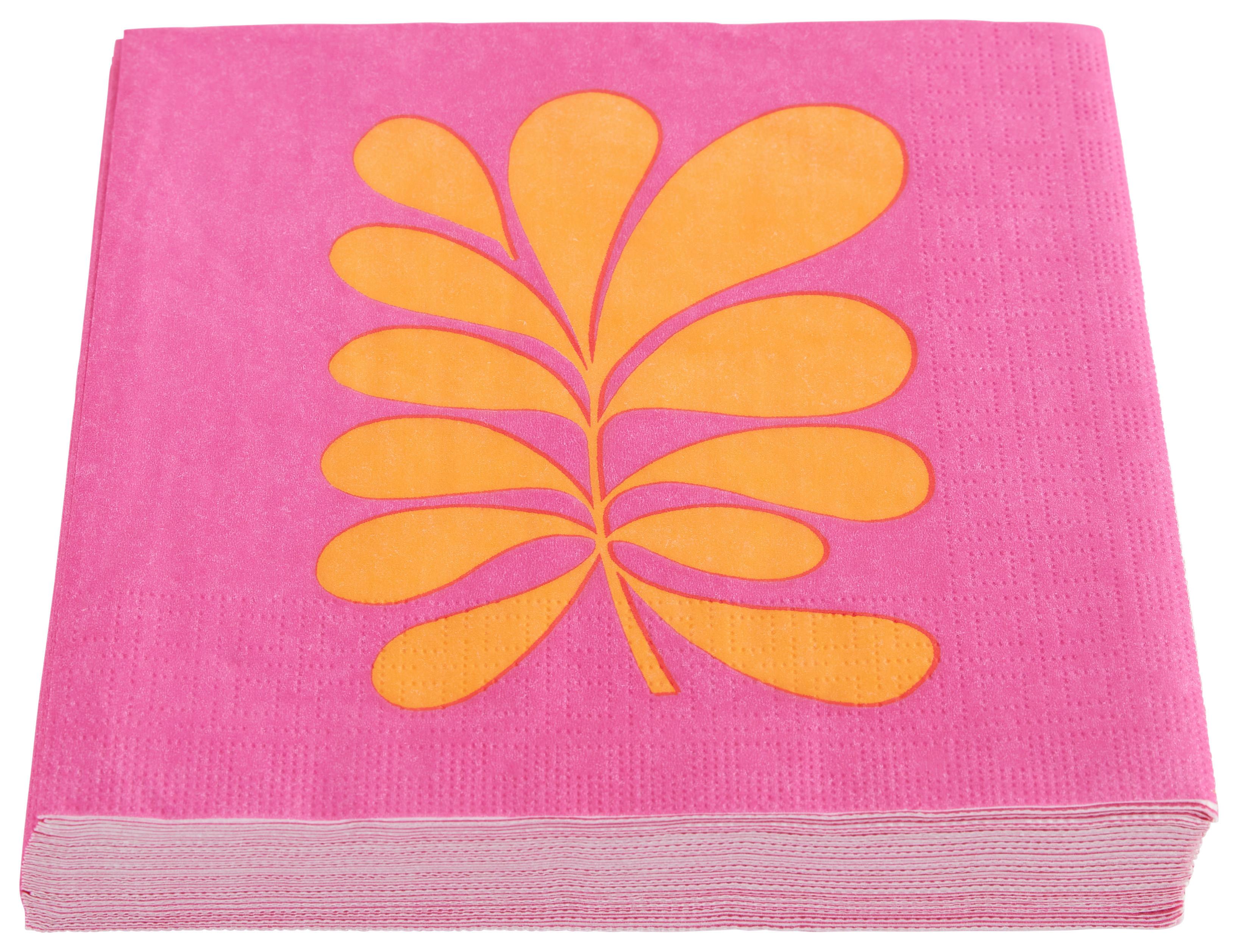 UBROUSEK KAI - oranžová/pink, papír (33/33cm)