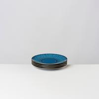 Dessertellerset 4 -teilig. Steinzeug, Blau - Blau, Basics, Keramik (21/2,5cm) - Gipfelstück