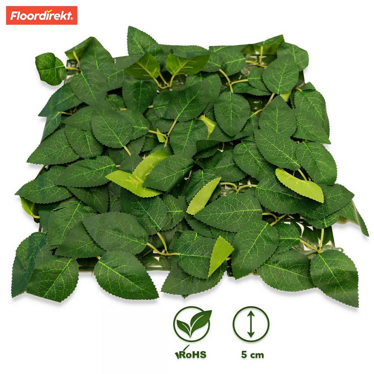 WANDVERKLEIDUNG KUNSTPFLANZE - Dunkelgrün/Grün, Trend, Kunststoff (33/33cm) - Floordirekt