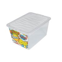 Aufbewahrungsbox Regenbogen Kunststoff 38,4x19,9x28,3 Cm - Multicolor, KONVENTIONELL, Kunststoff (38,4/19,9/28,3cm)