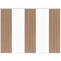 Flächenvorhang Panilo 5er Set - Braun, Trend, Textil (60/245cm)