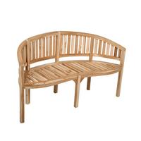 Gartenbank Echtholz Teak 3-Sitzer Ambon - Naturfarben, Basics, Holz (151/85/62cm) - Gardenson