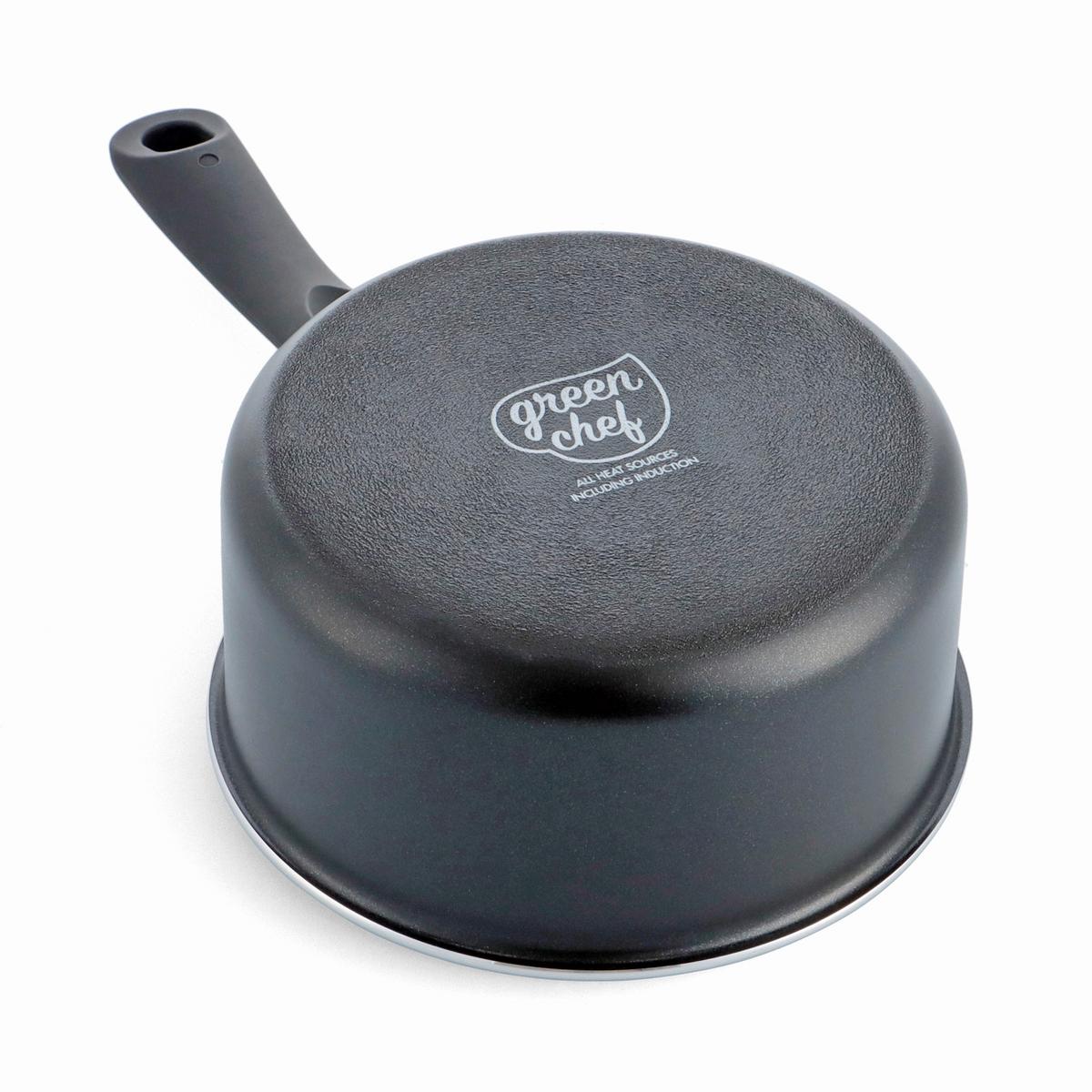 Kochtopfset Savory Schwarz - Schwarz, Basics, Glas/Metall - GreenChef