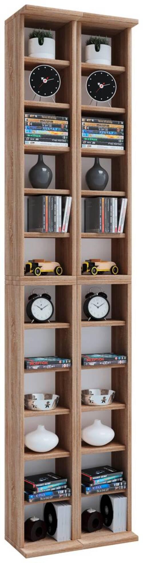 CD Regal Almera 42 cm Eiche Dekor - Eichefarben, KONVENTIONELL, Holzwerkstoff (42/183/20cm) - MID.YOU