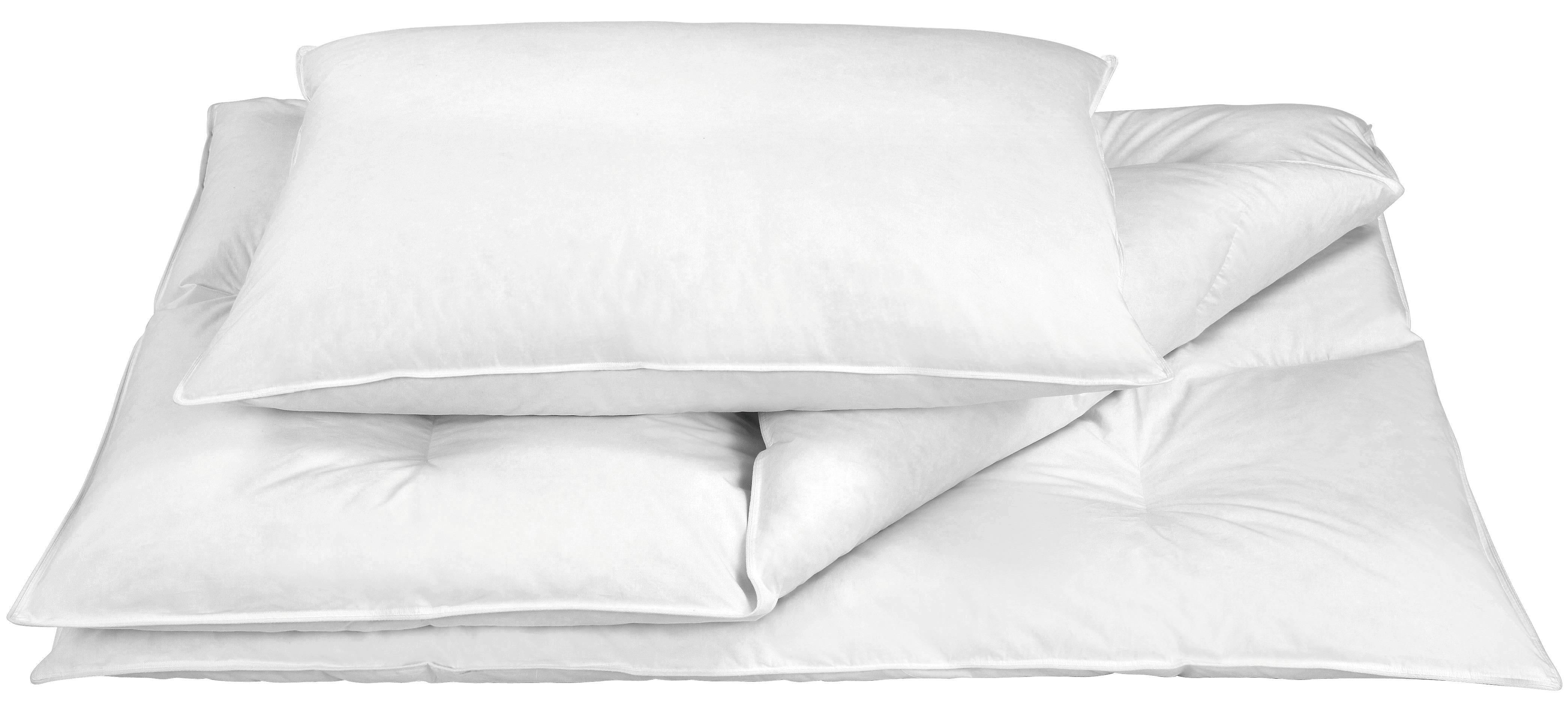 Betten-Set Maria 2-Teilig Baumwolle, Atmungsaktiv - Weiß, KONVENTIONELL, Textil - Primatex