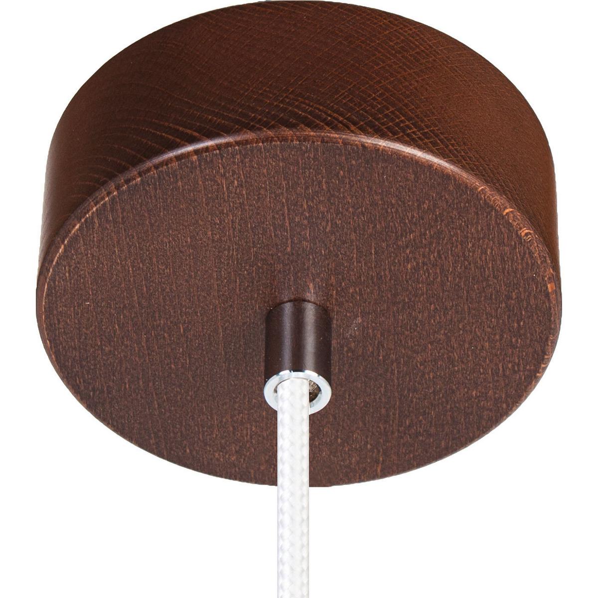 Hängeleuchte 8510130 Vegas - Nussbaumfarben/Weiß, Natur, Holz (10/90-140cm)