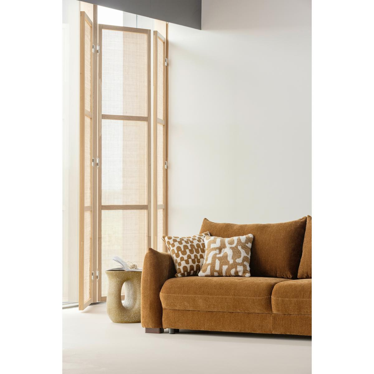 Beistelltisch Moson Beige B: 42 cm - Beige, Design, Keramik/Metall (42/33/45cm) - Livetastic