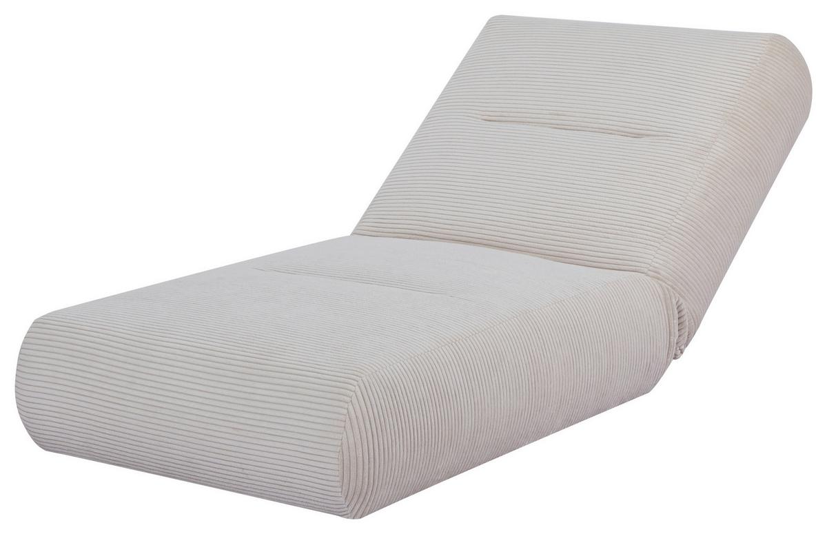 Schlafsessel Luna Beige B: 80 cm - Beige, Design, Textil (81/88/160cm) - Livetastic