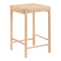 Barhocker Abano Natur, B/h/t: 42x66,5x42cm - Naturfarben, Basics, Holz/Papier (42/66,5/42cm)