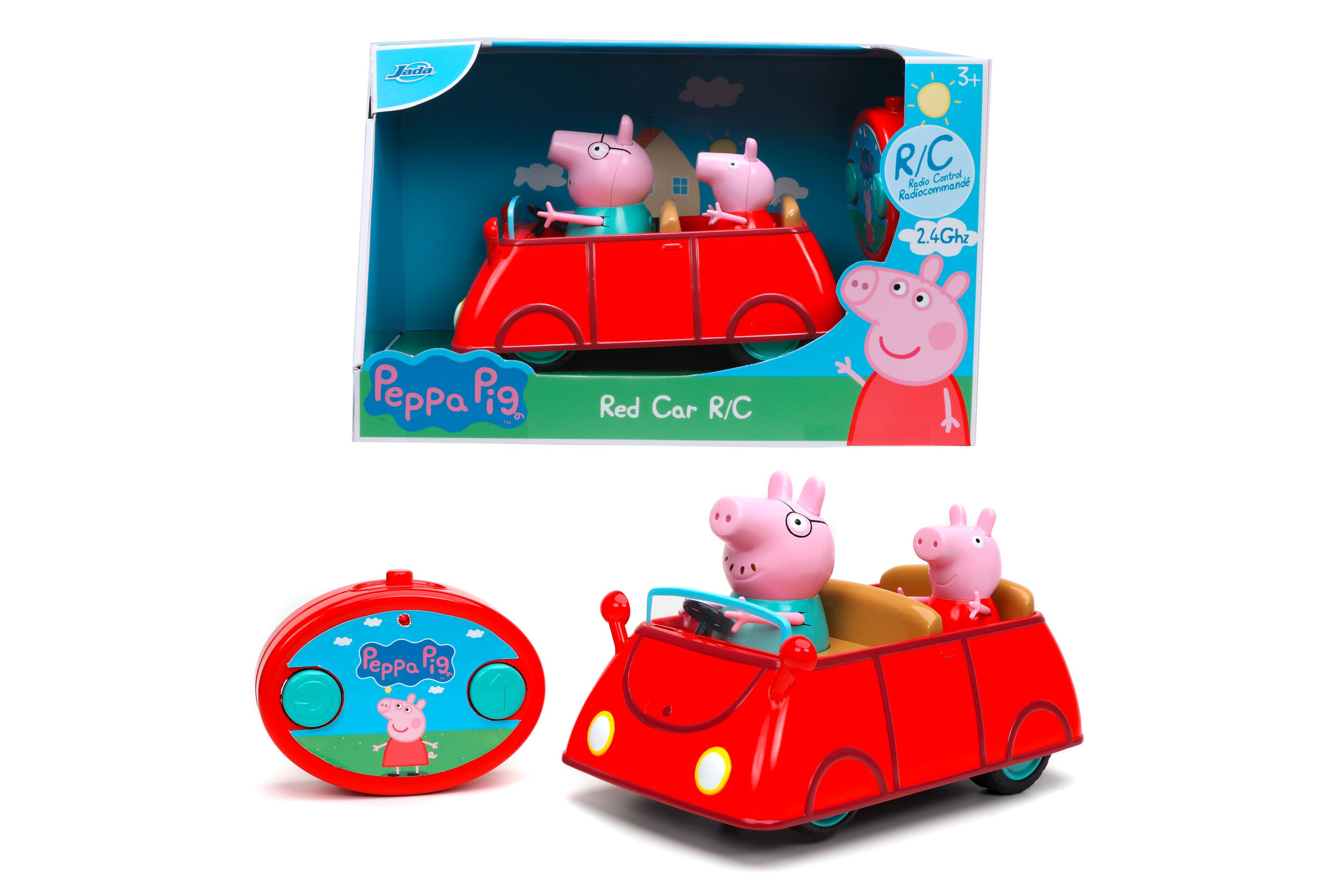 Spielzeugauto Pappa Pig Ab 3 Jahren mit Fernbedienung - Rot/Multicolor, Basics, Kunststoff (13,90/25,40/15,80cm) - Simba