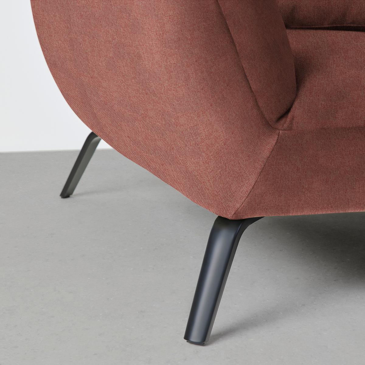 Rohová sedačka TRENDY, pravá, starorůžová - starorůžová/černá, Moderní, kov/kompozitní dřevo (310/93/250cm) - Premium Living
