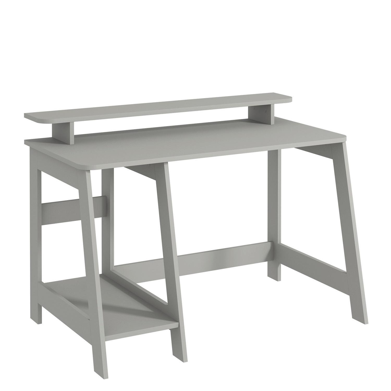 Schreibtisch Country Grau L: 120 Cm - Grau, Design, Holzwerkstoff (120/60/73cm) - Livetastic