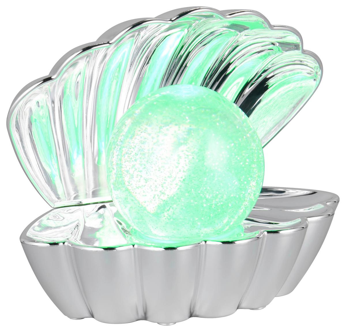 LED-Dekoleuchte Shelly - Chromfarben, Basics, Kunststoff/Metall (17,5/14,5/12,5cm) - Luca Bessoni