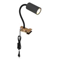 Klemmleuchte 57911kg Warmweiß mit Klippschalter - Graphitfarben/Schwarz, Basics, Kunststoff/Metall (10/5,5/41,5cm) - Globo