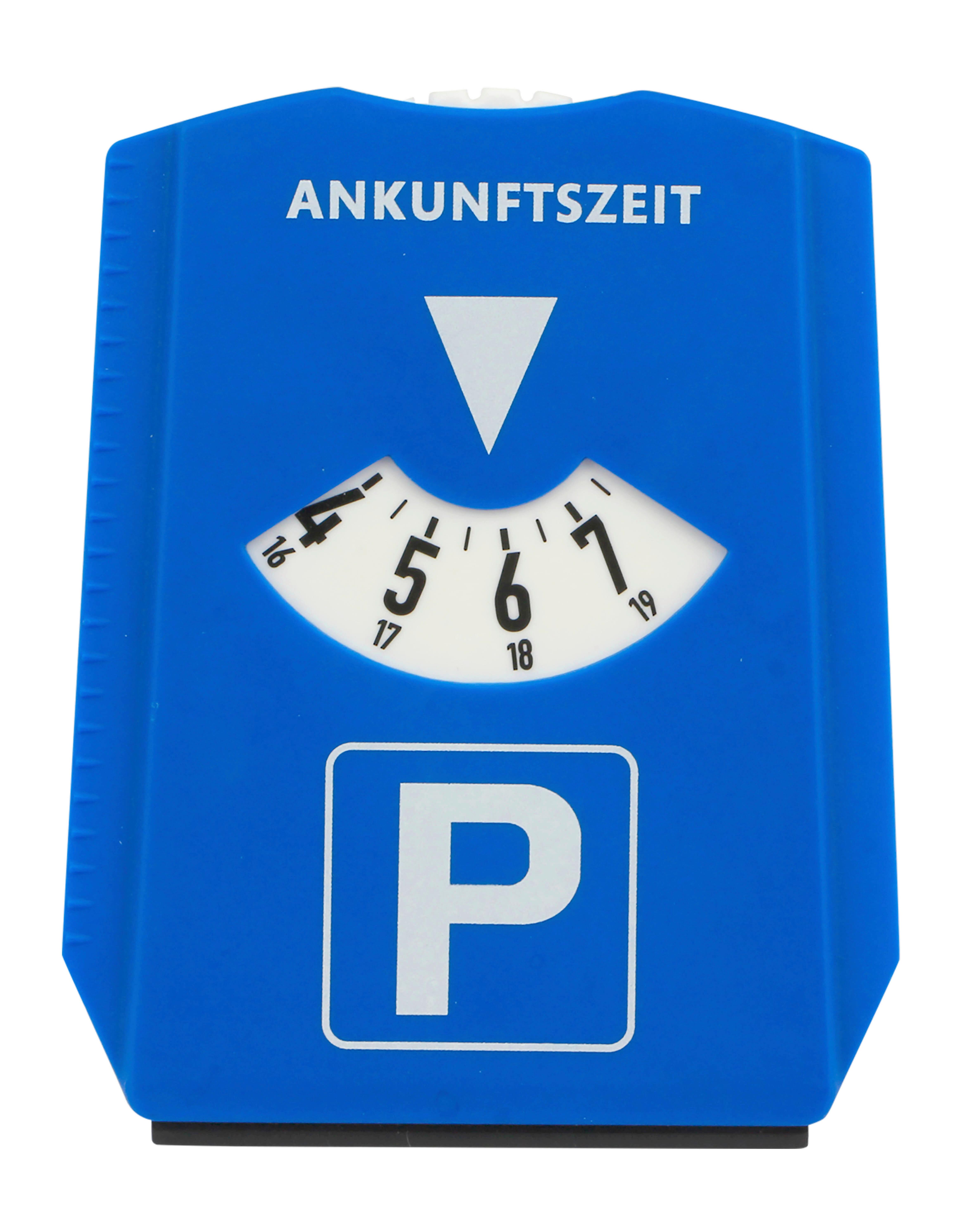 Parkuhr Isabella - Blau/Schwarz, KONVENTIONELL, Kunststoff (12/15/0,8cm) - Ondega