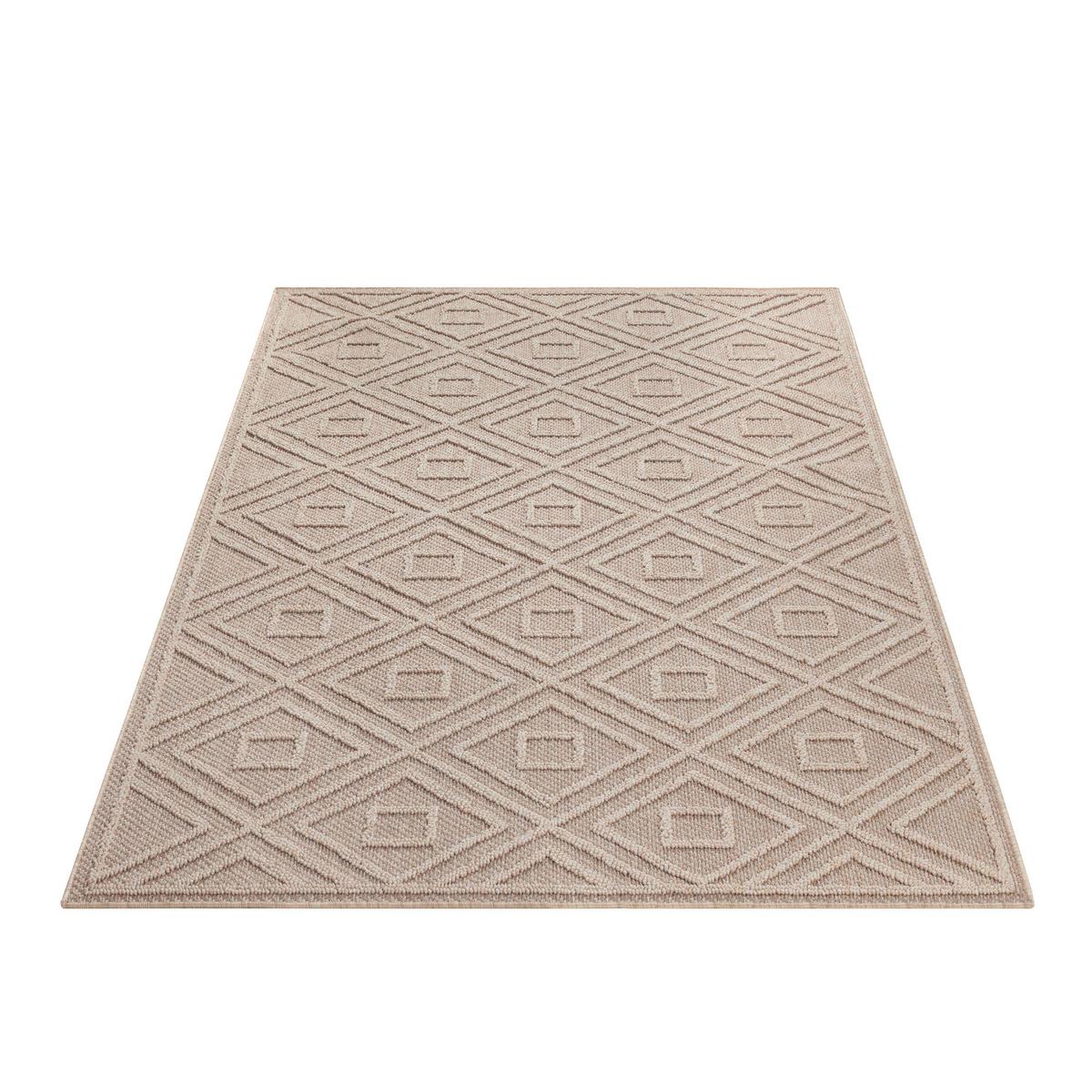 Outdoorteppich Patara - Beige, Design, Textil (160/230cm) - Novel