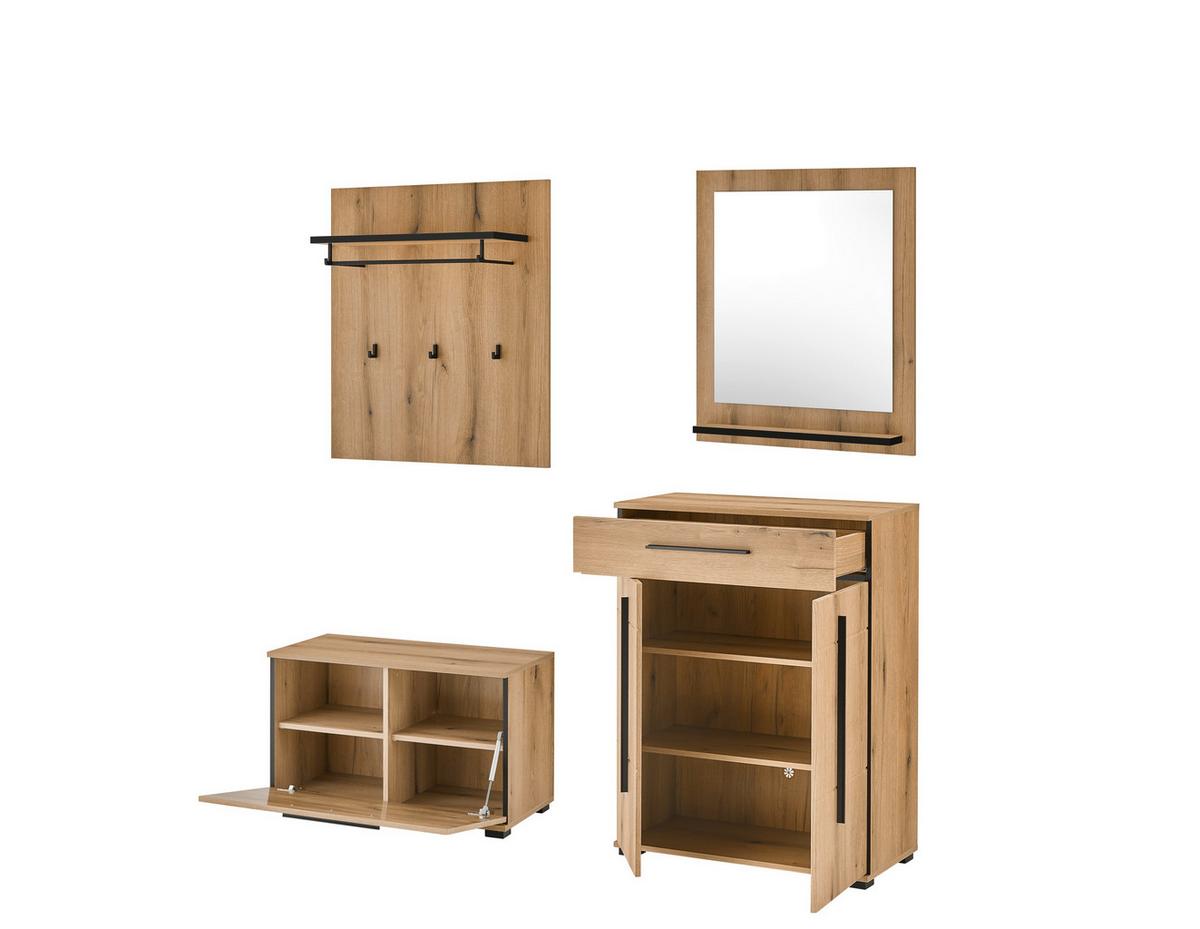 GARDEROBE Cantara Eichefarben B: 170cm - Eichefarben, MODERN, Holzwerkstoff (170/200/39cm) - MID.YOU