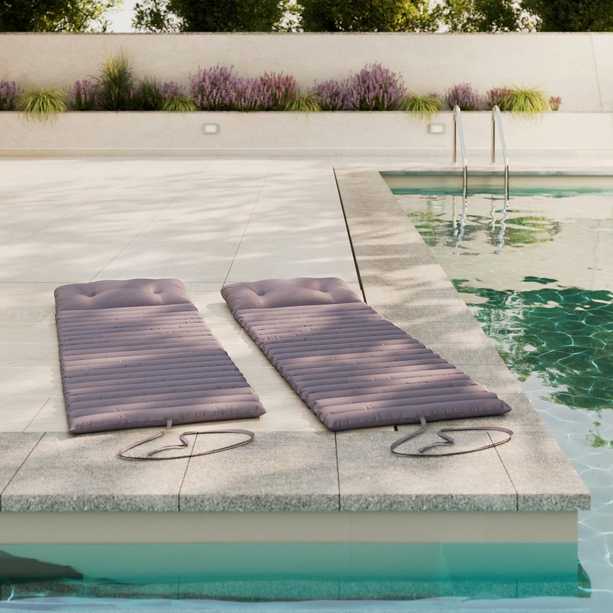 PODLOŽKA NA LEHÁTKO LUNA - šedá, Moderní, textil (180/5/60cm) - Bessagi Garden