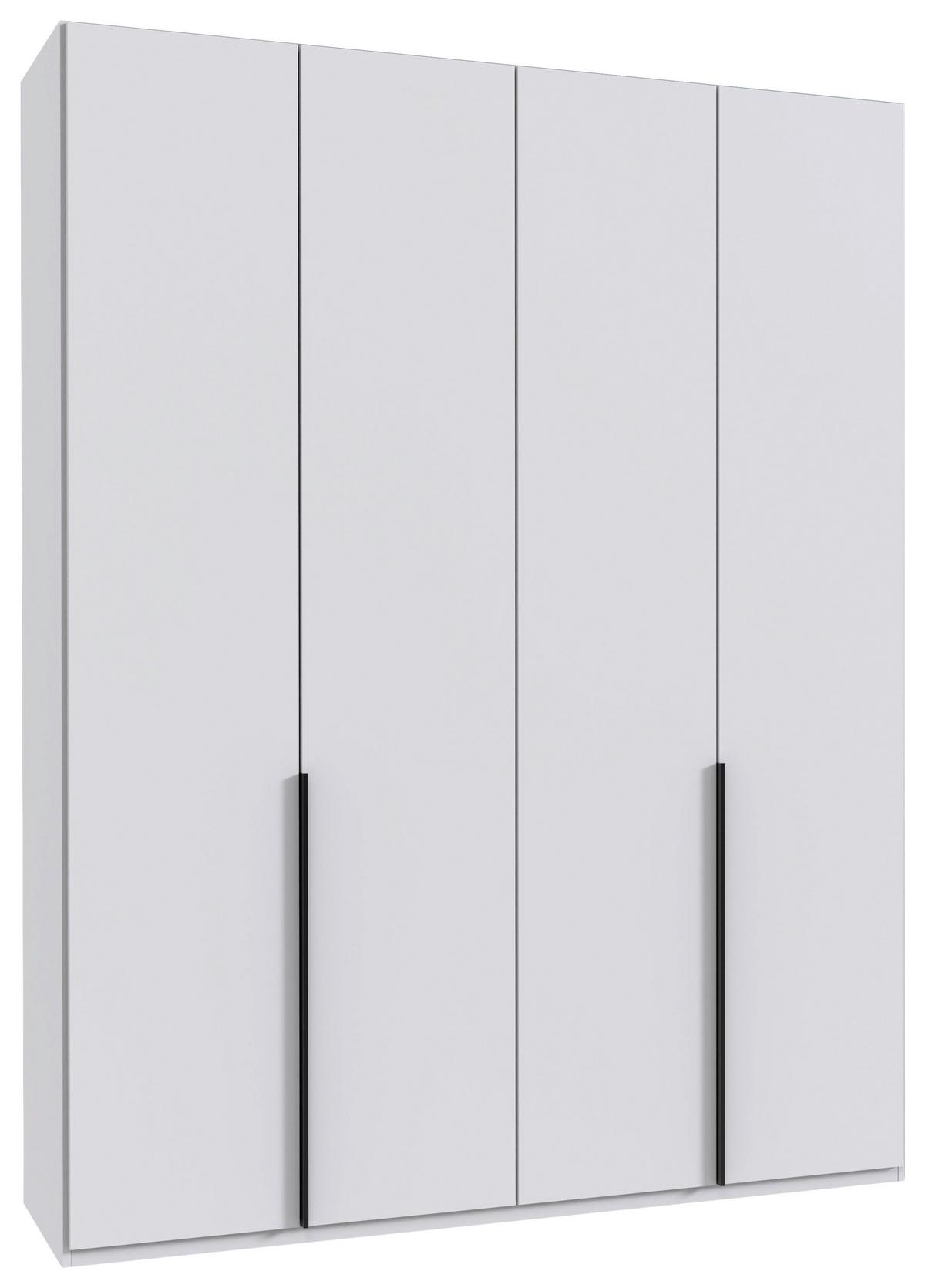 Drehtürenschrank New York Weiß B: 180 cm - Weiß, MODERN, Holzwerkstoff (180/236/58cm) - MID.YOU