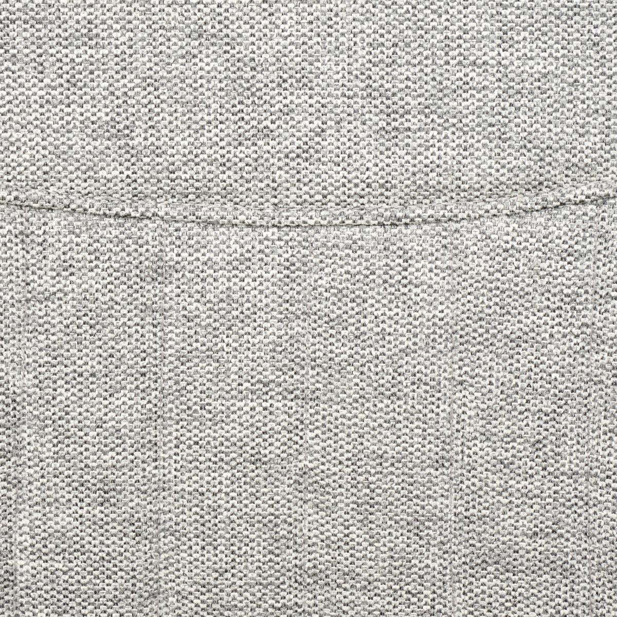 Tischgruppe Mackay 5-Tlg. Weiß/Textil Hellgrau, B: 140cm - Hellgrau/Weiß, KONVENTIONELL, Holzwerkstoff/Textil (140/46/75/88/80/57cm) - MID.YOU