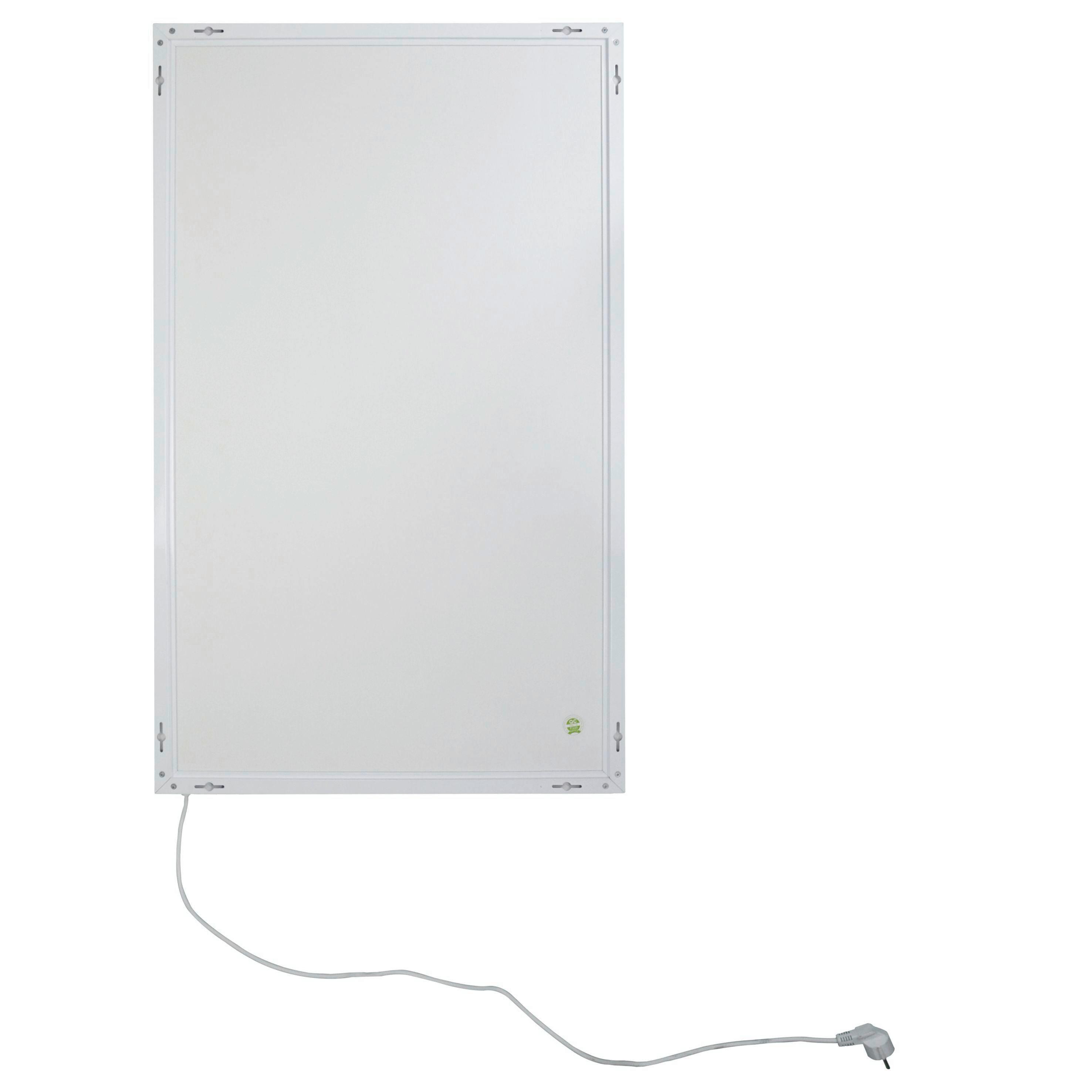 Infrarot Heizung 800 W Base M Weiß 60,5x100,5 Cm - Weiß, Basics, Kunststoff/Metall (100,5/60,5/1,8cm)
